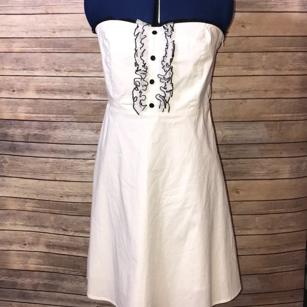 White tuxedo dress